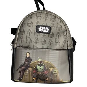 Funko Star Wars The Mandalorian Book of Boba Fett Mini Backpack Bag EUC